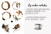 Watercolor Coffee Collection, a Decorative Illustration by Aquarellka (Thumbnail 2 of 8)