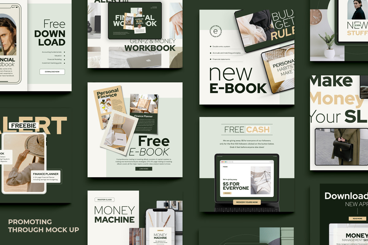 Financial Instagram Creator CANVA PS, a Social Media Template by Eviory (Photo 22 of 34)