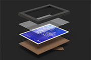 Photo Frame Mockup Exploded View, an Advertising Mockup by Mockups by Carlos Viloria (Thumbnail 4 of 6)