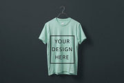 T-Shirt Mockup - Mint Green Edition, a Shirt Mockup by ForhadGFX (Thumbnail 12 of 12)