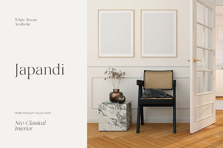 JAPANDI Minimalist Frame Mockup, a Household Mockup by Muse Mockups