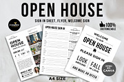Open House Sign In Sheet Canva, a Flyer Template by CreativeVinesStore (Thumbnail 1 of 8)
