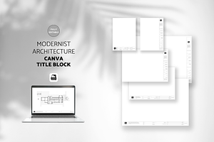 Modernist Architect Title Block