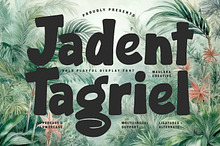 Jadent Tagriel Playful Display Font