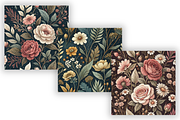 Dark Cottagecore Floral Pattern, a Pattern Graphic by FloridPrintables (Thumbnail 5 of 7)