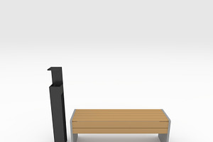 3D Model Bench Park 24