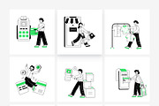 Shopping and POS Payment Illustratio, a Person Illustration by Vectors Market (Thumbnail 6 of 7)