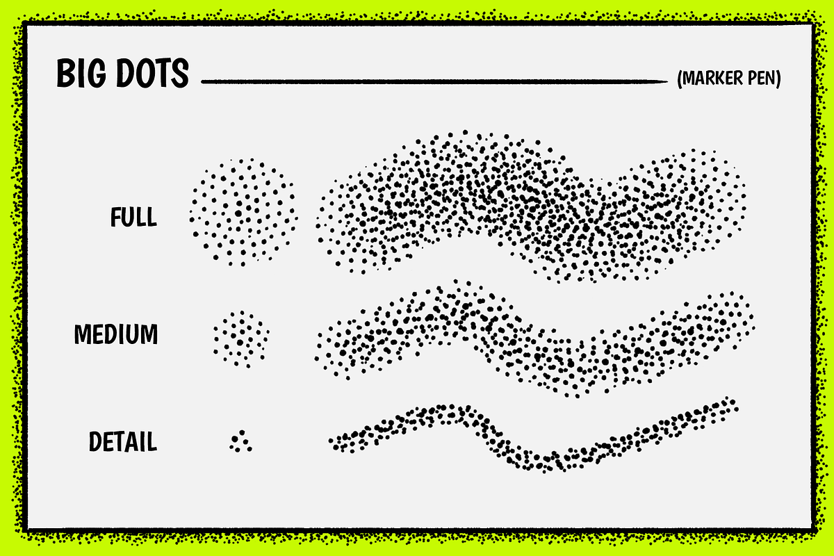 Photoshop ink and stippling brushes, a Brush Add-On by Graphic Roadie (Photo 3 of 7)