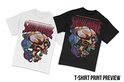 Skullwave Part 7 T-Shirt Design, an Illustration by badsyxn (Thumbnail 4 of 4)