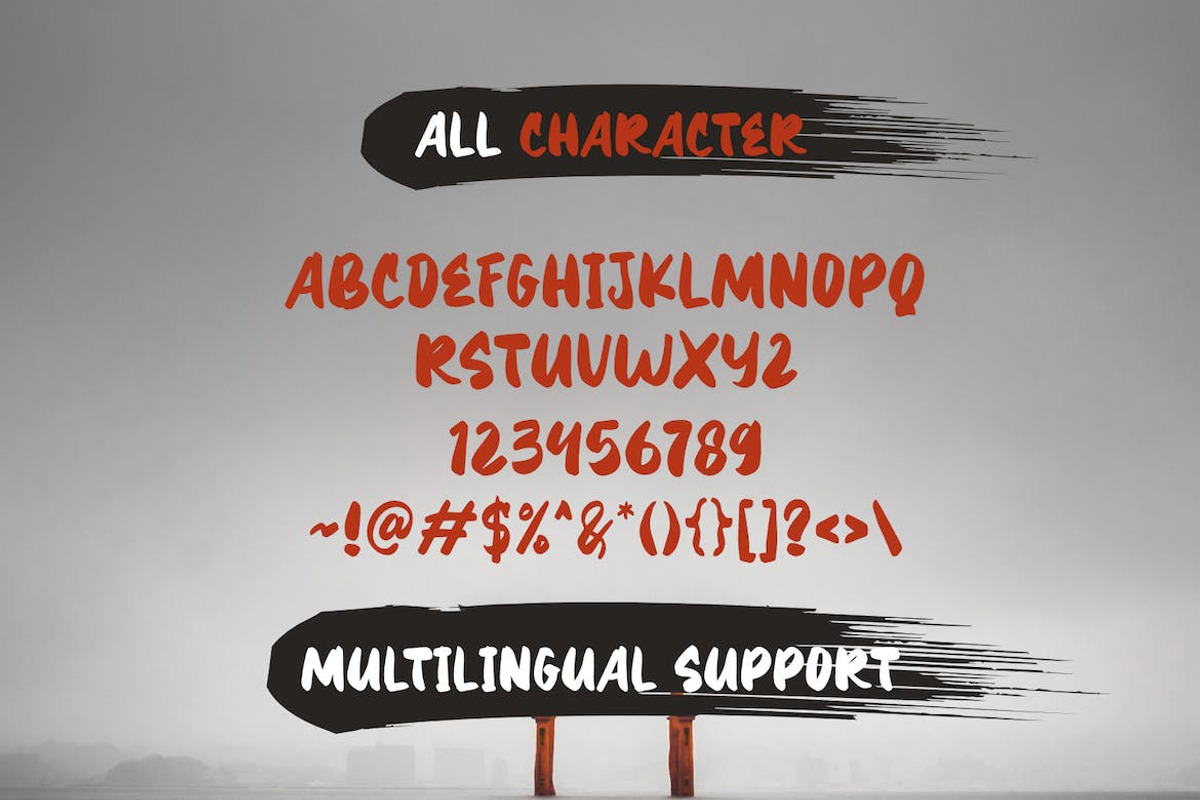 Meishu - Japanese Brush Font, a Sans Serif Font by CreateBigSupply (Photo 3 of 10)