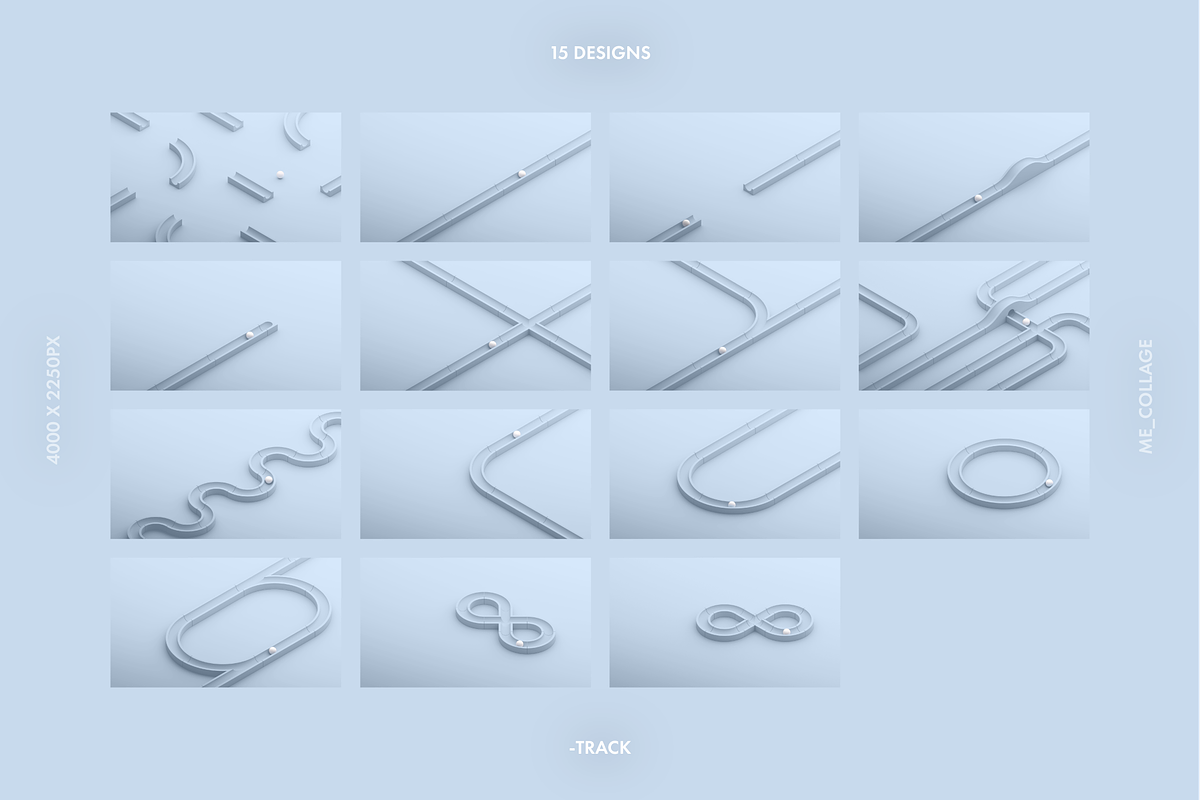 TRACK - 60 MARBLE RUNS, a Templates & Theme by ME_COLLAGE (Photo 8 of 18)