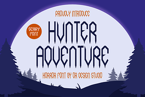 Hunter Adventure - Halloween Font