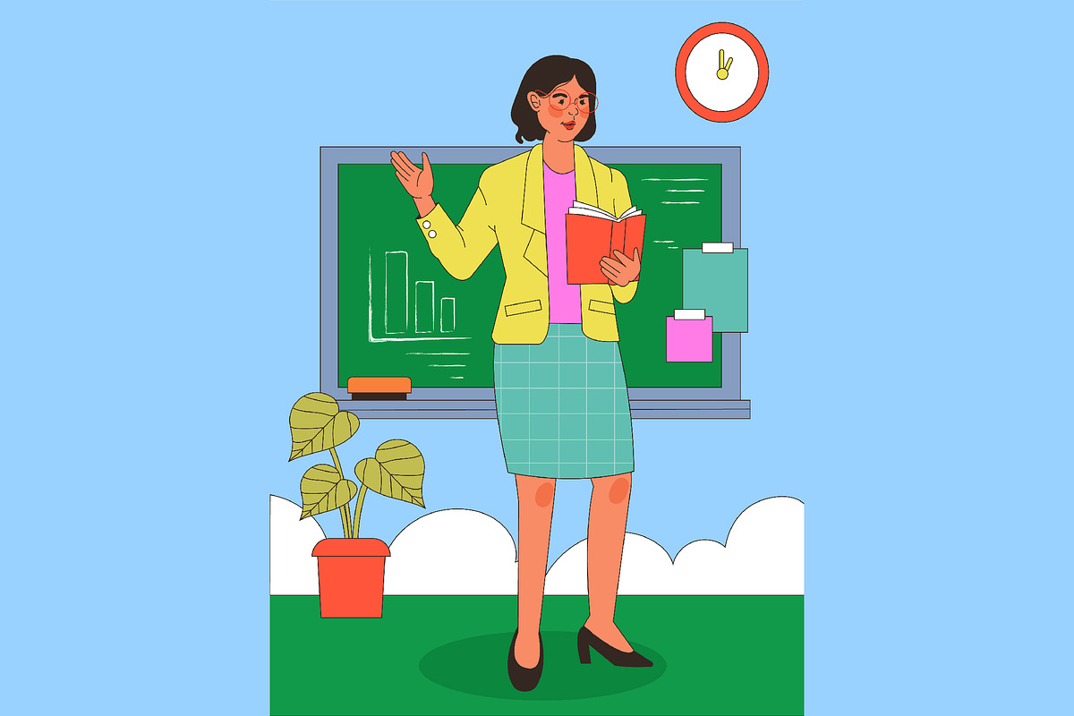 Education Full Illustration, an Education Illustration by graphicook