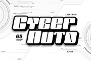 Cyber Auto, a Symbol Font by Ditatype (Thumbnail 1 of 10)