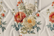 Vintage Peonies Floral Pattern, a Pattern Graphic by Olya Creative (Thumbnail 3 of 10)