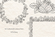 Strawberry Vector Ink Illustration, a Food Illustration by Milla_Zelenyuk_art (Thumbnail 3 of 5)