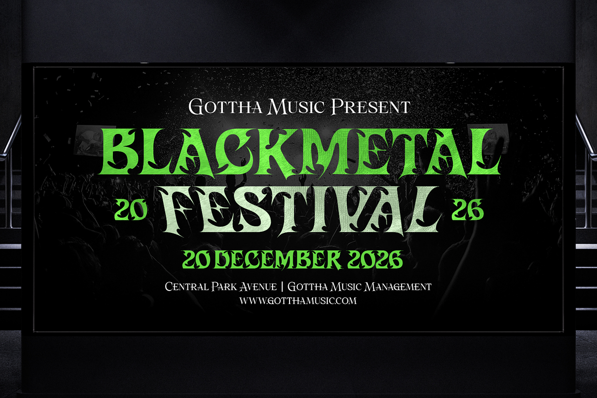 Welltorn - Y2K Black Metal Game Font, a Blackletter Font by Typia Nesia (Photo 7 of 12)