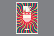 Wine Bar design vector poster set., a Food Illustration by PoPaShop (Thumbnail 5 of 7)