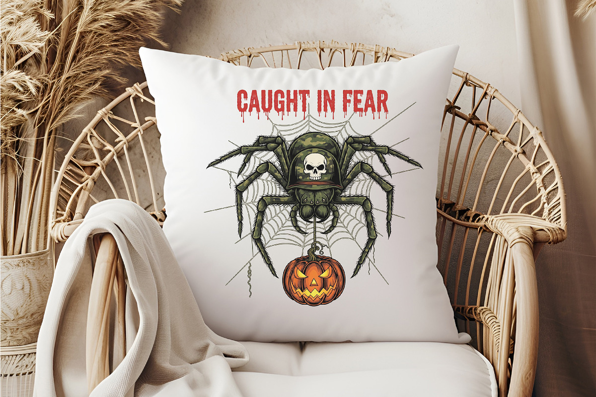Camo Spider Halloween Sublimation, an Illustration by DreamCafeArt (Photo 5 of 6)