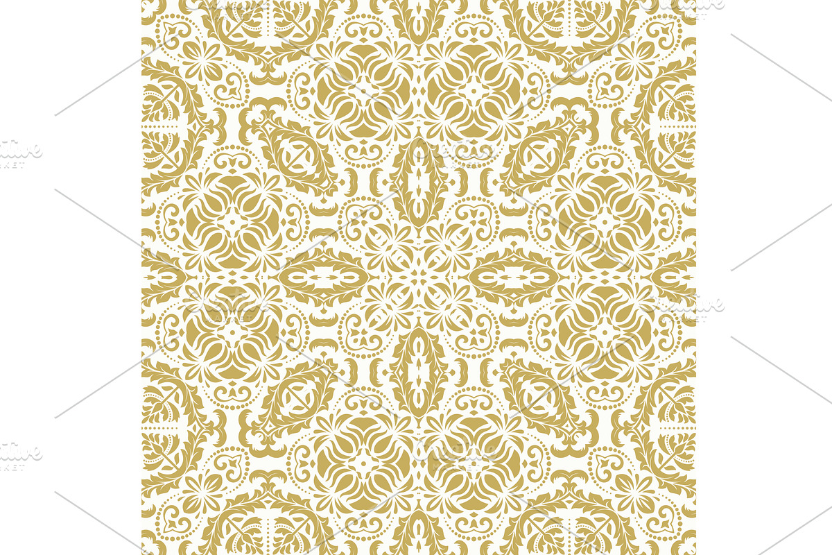 Seamless Oriental Vector Background, a Decorative Illustration by FineArtStudio (Photo 1 of 3)