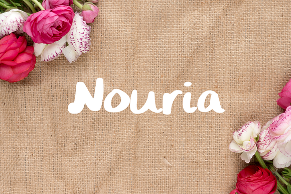 Nouria - Handwritten Script Font preview 5