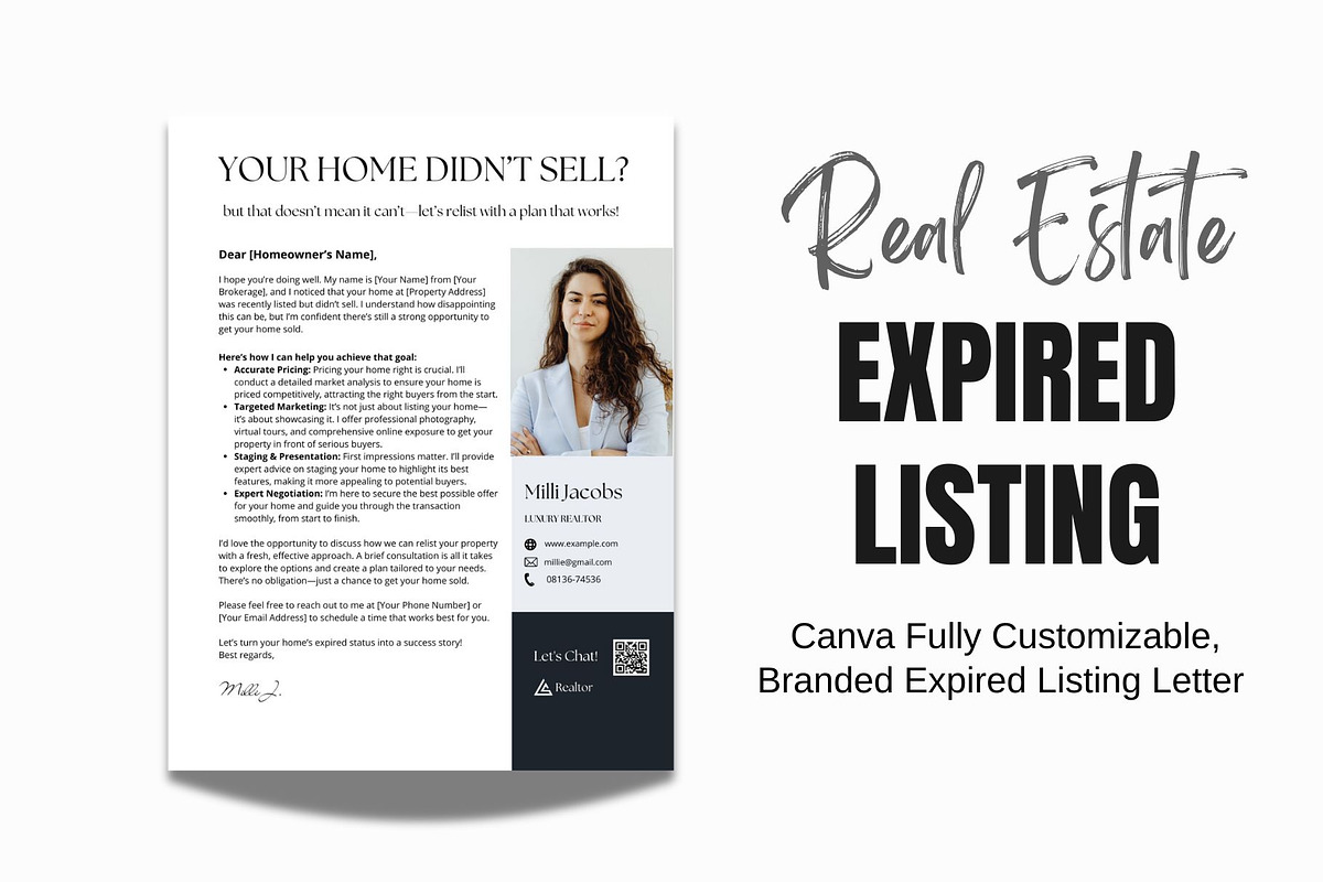 Real Estate Expired Listing Letter, a Marketing Template by Modernastic - Canva (Photo 1 of 3)