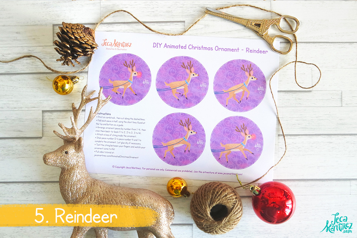 Animated Christmas Ornaments, an Illustration by Jeca Martinez (Photo 7 of 11)