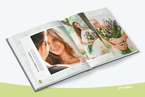 Photo Album Template - Green