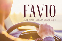 Favio - playful duo of vintage fonts
