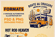 Classic Garage Vintage Illustrations, a Transportation Illustration by Bromz Studio (Thumbnail 6 of 6)