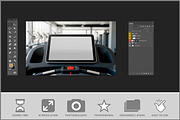 Gym Treadmill Fitness Screen PSD, a Product Mockup by Bruno's Shop (Thumbnail 2 of 3)