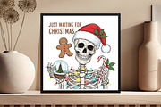 Funny Skeleton Christmas Png, an Illustration by Black Bird Studio (Thumbnail 4 of 4)