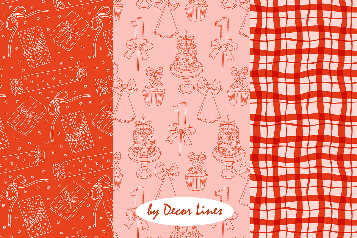 Baby Bows Shower, a Decorative Illustration by Decor Lines (Photo 12 of 16)