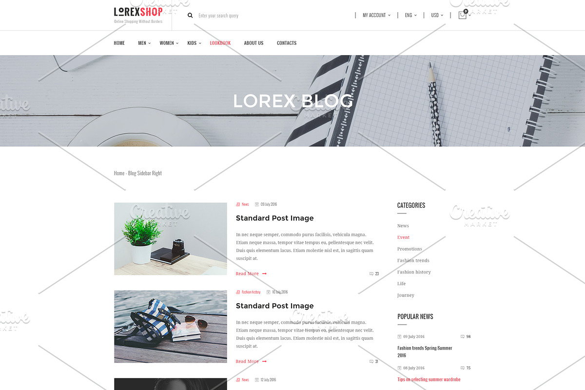 LOREX - E-commerce PSD Templates, a Websites & App Template by ArtStyles (Photo 19 of 26)