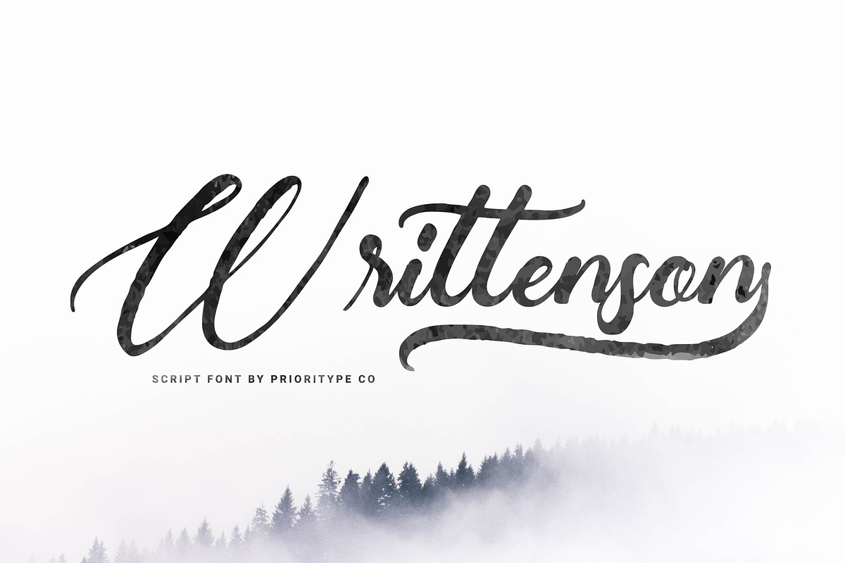 Writtenson - Rough Script Font, a Script Font by Prioritype Co (Photo 1 of 8)
