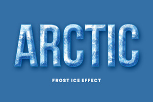 Frost Ice Frozen Cold Text Effect, a Layer Style Add-On by studiogstock