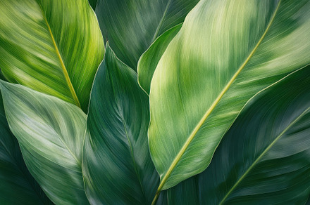 Lush Green Tropical Leaves Natural T, a Background Photo by Pixeness