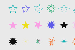 Cyber Y2K Tech Icons