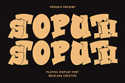 Stoputh Playful Display Font, a Font by Maulana Creative (Thumbnail 1 of 7)