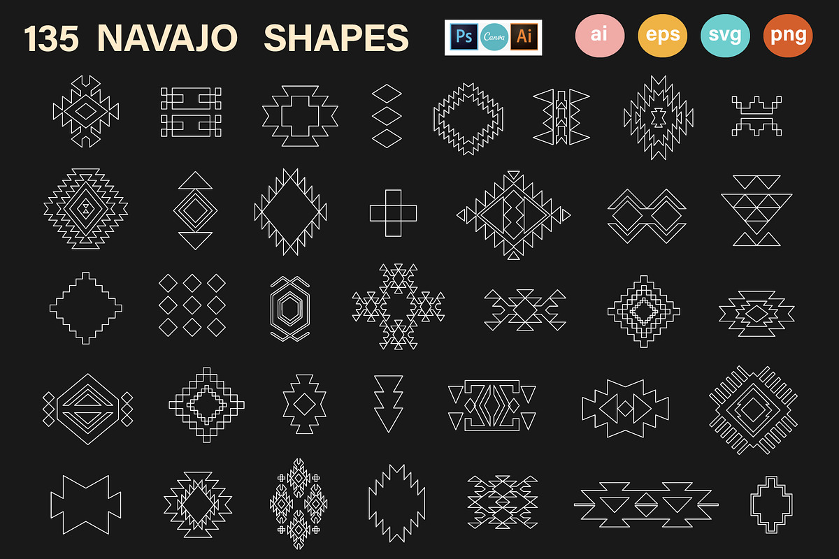 135 Navajo Shapes Atelier, an Object Graphic by Katrinelly (Photo 5 of 9)