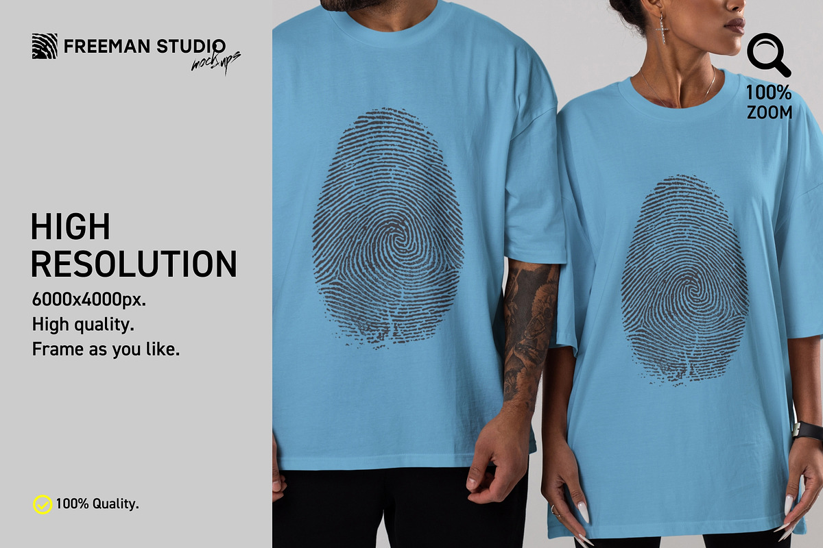 T-Shirt Mock-Up Set, a Shirt Mockup by Freeman Studio (Photo 4 of 14)