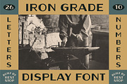 Iron Grade - Display Font, a Font by Rest Stop (Thumbnail 2 of 5)