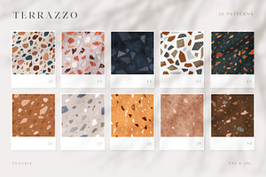 30 Terrazzo Seamless Pattern Kit