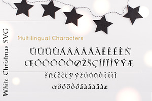 White Christmas SVG Font