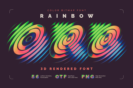 Rainbow Orb - Color Bitmap Font