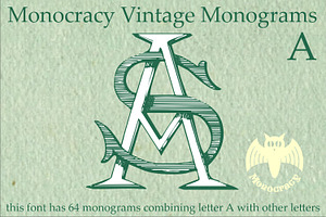 Vintage Monograms A