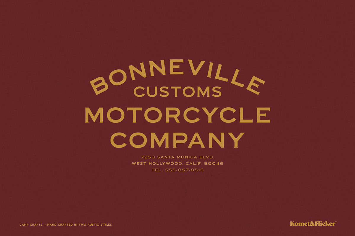 Camp Crafts, a Serif Font by Komet & Flicker (Photo 4 of 12)