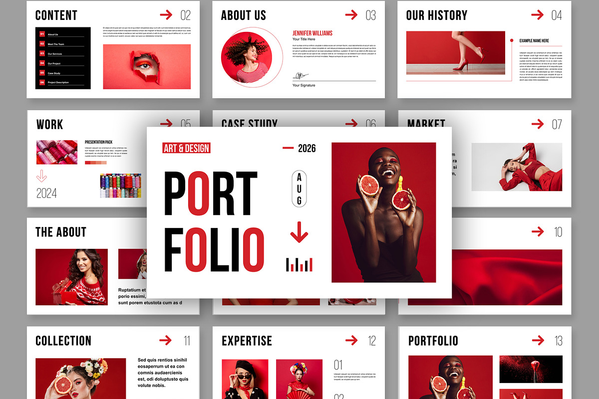 Brand Portfolio Presentation, a Presentation Template by MightyDesign (Photo 1 of 7)