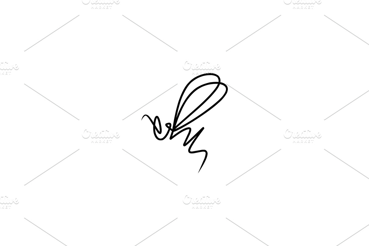 Abstract Bee Logo, a Branding & Logo Template by kurostd