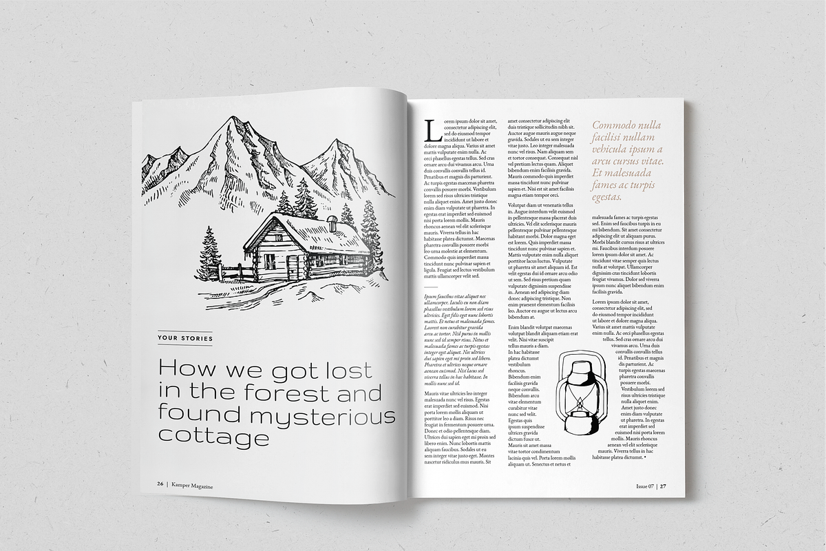 KAMPER - Travel Magazine, a Magazine Template by SonaGeciova (Photo 16 of 17)